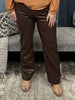 Judy Blue Every Night Is Girls Night High-Rise Tummy Control Straight Leg Faux Leather Pants