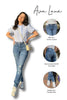 The Lana by Ava Lane Mid-Rise Tummy Control Straight Leg Denim