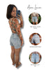 The Lennie by Ava Lane High-Rise Tummy Control Distressed Denim Shorts Two Lengths