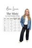 The Misty by Ava Lane Classic Loose Fitted Removable Hood Denim Jacket