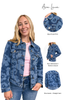The Palmer Floral Medium Wash Denim Jacket