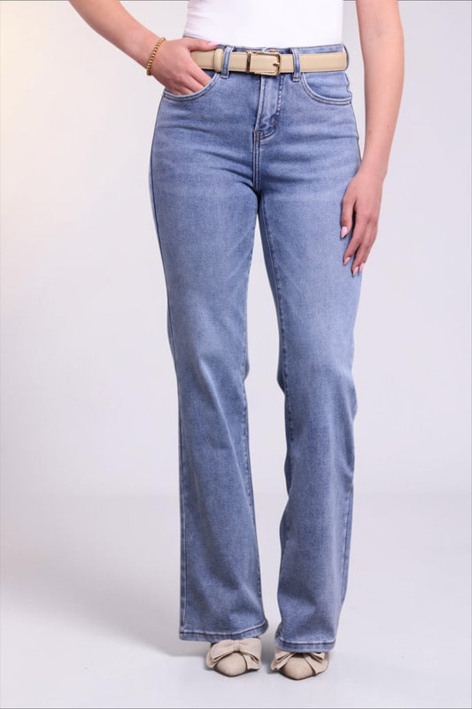 The Tilly by Ava Lane High-Rise Tummy Control Relaxed Flare Denim Three Lengths