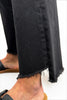 Mid-Rise Tummy Control Cropped Bootcut Vintage Black Jeans