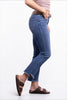 Mid-Rise Cropped Bootcut Tummy Control Jeans