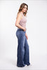 The Scarlet by Ava Lane High-Rise Tummy Control Wide Leg Front Seam Denim Three Lengths