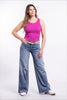 The Kristen by Ava Lane Mid-Rise Tummy Control Wide Leg Denim