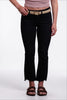 Mid-Rise Tummy Control Cropped Bootcut Vintage Black Jeans