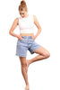 The Koda by Ava Lane High-Rise Light Wash Denim Shorts