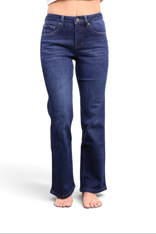 The Erica Mid-Rise Bootcut Tummy Control Jeans - Three Inseams