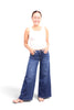 The Kim Mid-Rise Wide Leg Tummy Control Jeans - Three Inseams