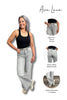 High-Rise Tummy Control Wide Leg Stone Gray Jeans