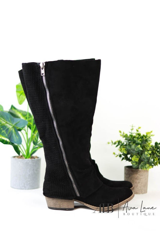 Social Butterfly Wide Calf Boots