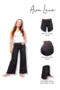 The Kim Mid-Rise Wide Leg Tummy Control Jeans - Three Inseams (Charcoal)