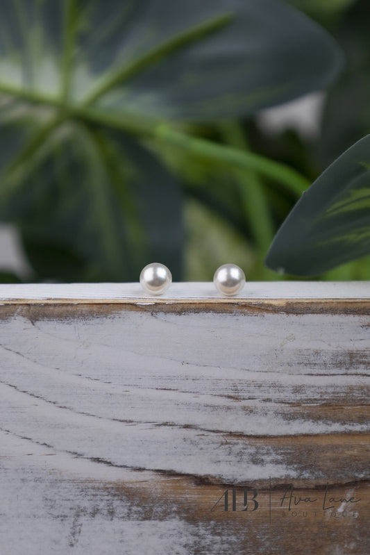 Petite Pearl Stud Earrings