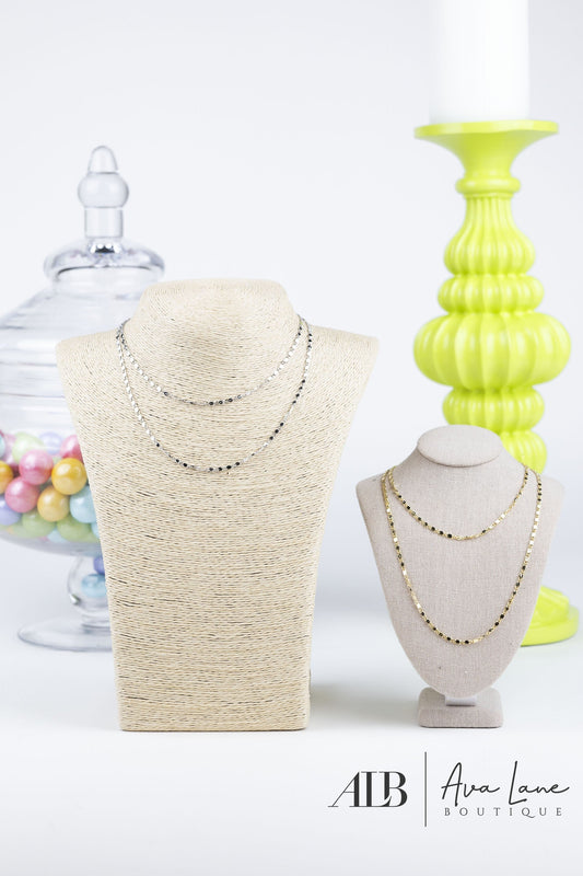 B.b Lila Double The Fun Necklace