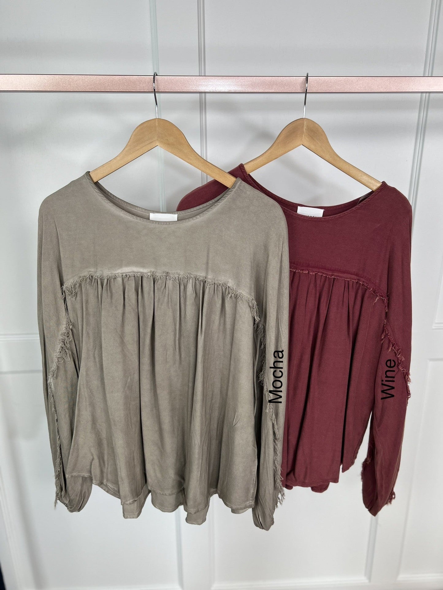 Whiskey or Wine Long Sleeve Top