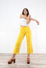 The Willow from Judy Blue: High-Rise Garment Dyed Braided WB Crop Wide Leg Denim
