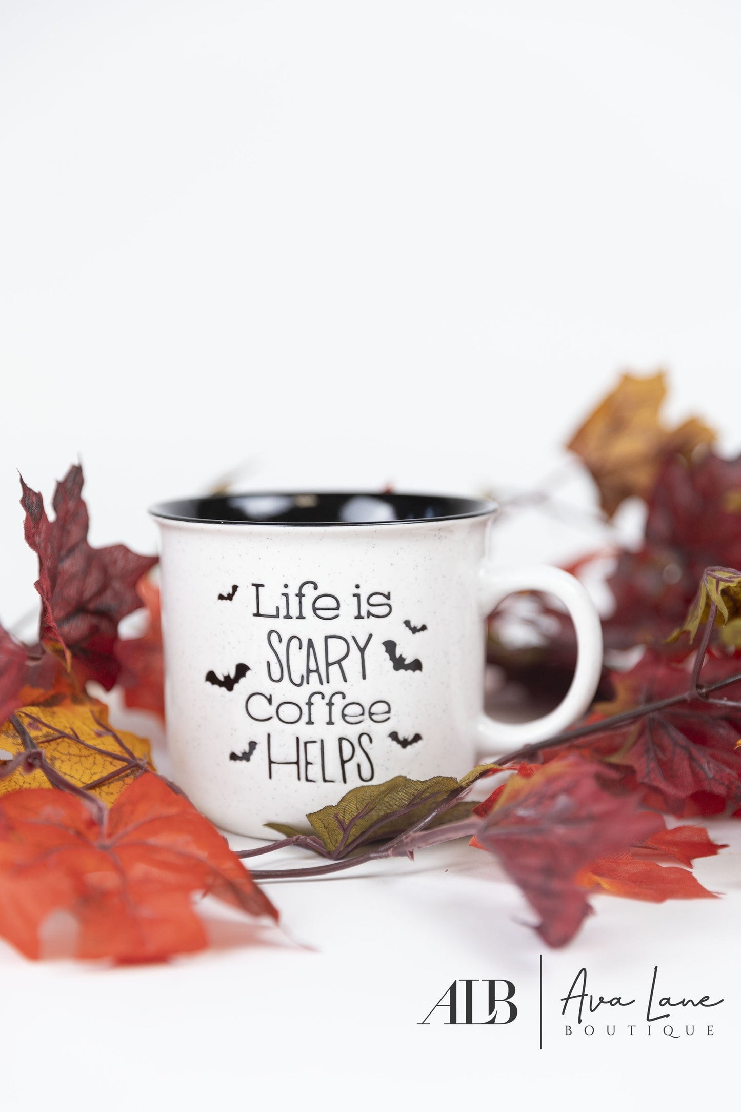 Life Is Scary Coffee Helps Mug