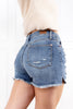 Judy Blue The More You Know Mid-Rise Patched Denim Shorts