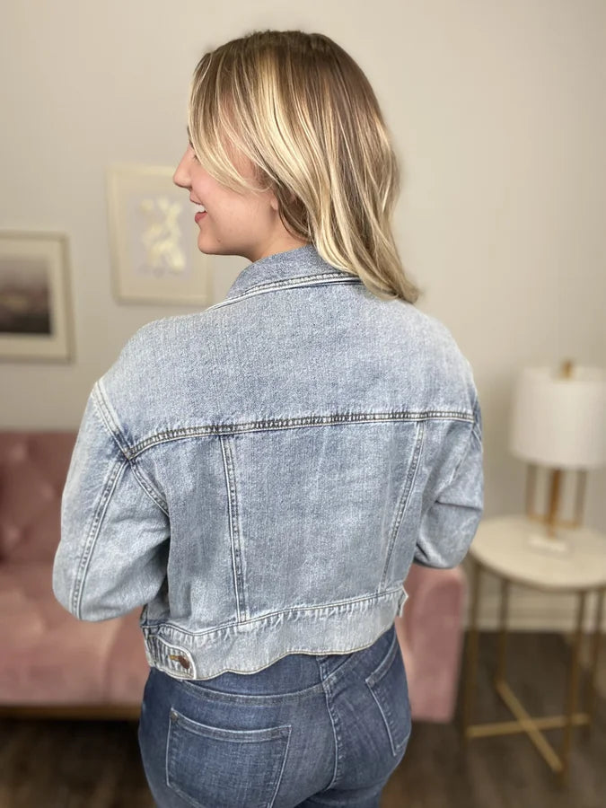 Look Out World Denim Jacket