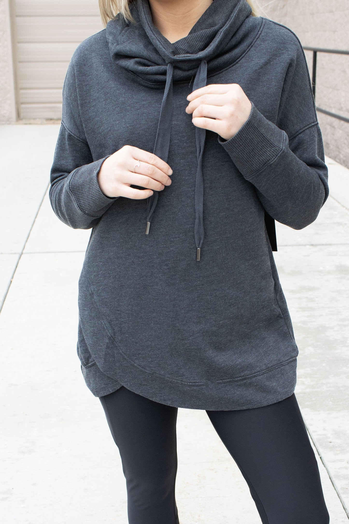 Cowl Neck Cuddles Long Sleeve Top