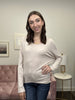 Some Sass V Neck Long Sleeve Top