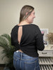 Peekaboo Back Long Sleeve Top