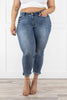 Out Of My Mind from Judy Blue: Mid-Rise Slim Fit Denim