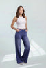 Low-Rise Tummy Control Wide Leg Jeans - Three Inseams