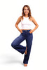 The Jenny High-Rise Tummy Control Vintage Dark Blue Wide Leg Jeans
