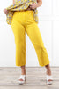 The Willow from Judy Blue: High-Rise Garment Dyed Braided WB Crop Wide Leg Denim