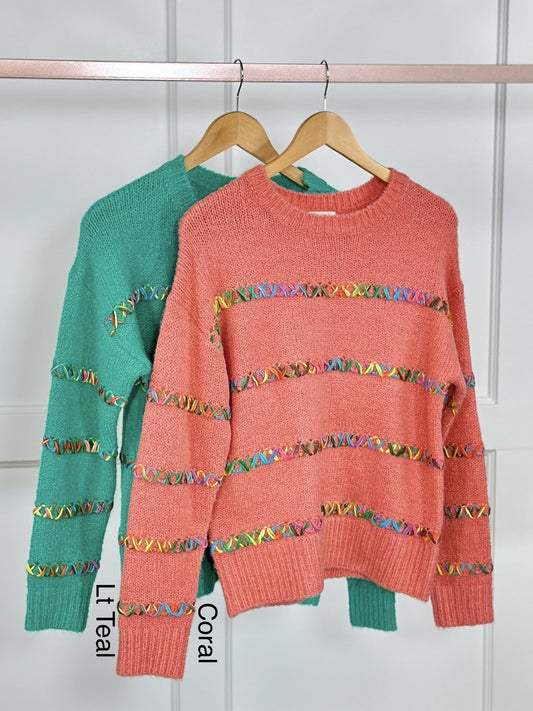 Rainbow Kisses Sweater