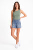 The Piper by Ava Lane High-Rise Tummy Control Denim Shorts