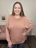 Peace Of Mind Paneled Long Sleeve Pullover Top
