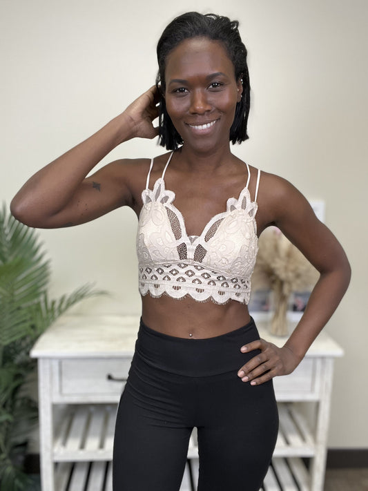 Crochet Lace Bralette * Final Sale*