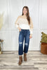 Judy Blue Rock Me Mama High-Rise Crop Wide Leg Denim