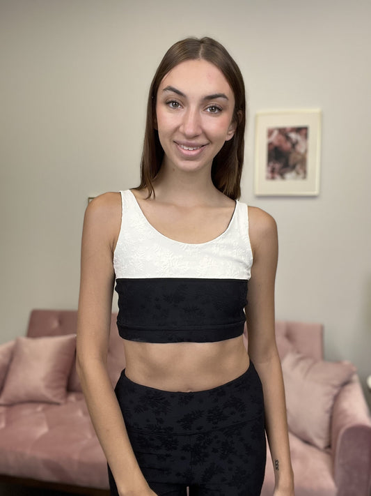 Half and Half Sports Bra